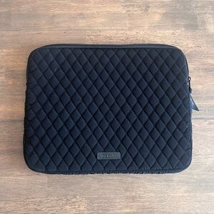 Vera Bradley Black Quilted Laptop Sleeve